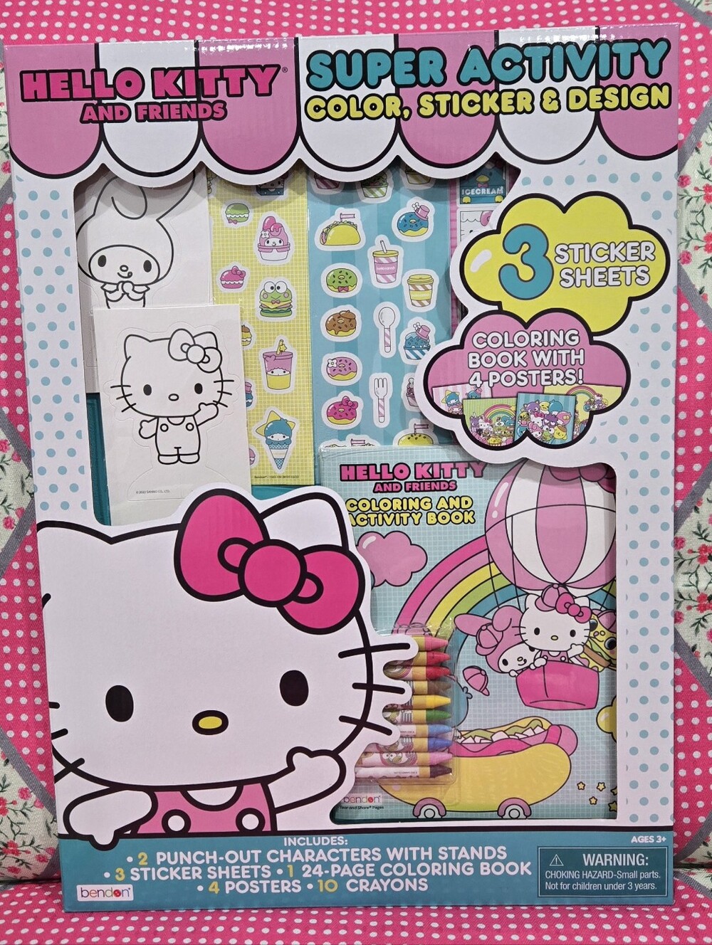 Hello Kitty Activity Set in Pink, Yellow & Blue